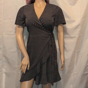 NWT Banana Republic Patterned Wrap Dress Size 8